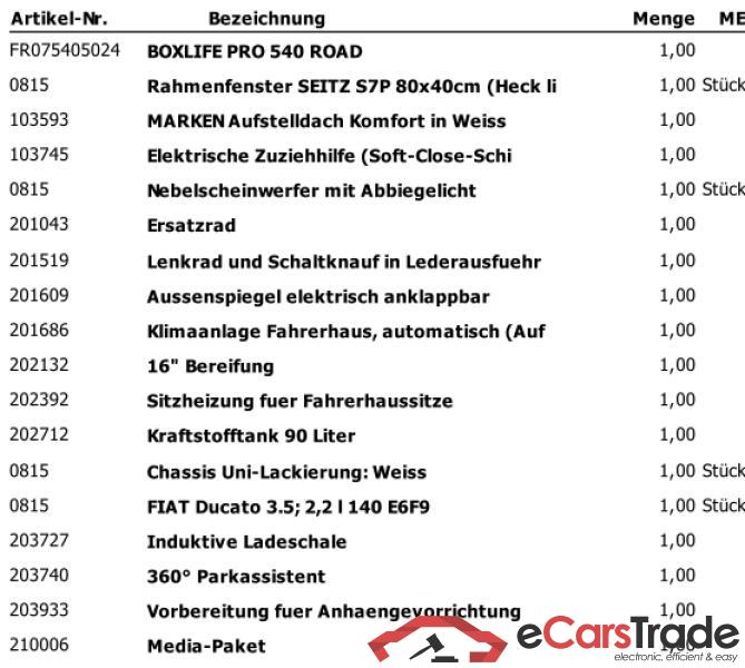 KNAUS Boxlife Pro 540 Road FIAT Ducato 3.500 kg*** (103 kW / 140 PS); Frontantrieb; Euro 6e #2