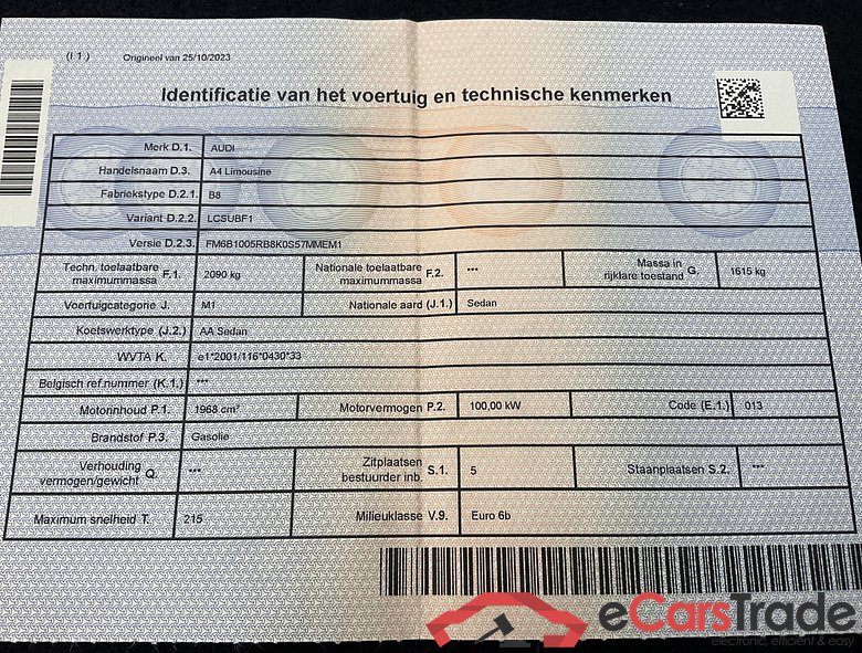 AUDI A4 Audi A4 Berline  2.0 TDI ultra  100(136) kW(ch) 6 vitesses #6