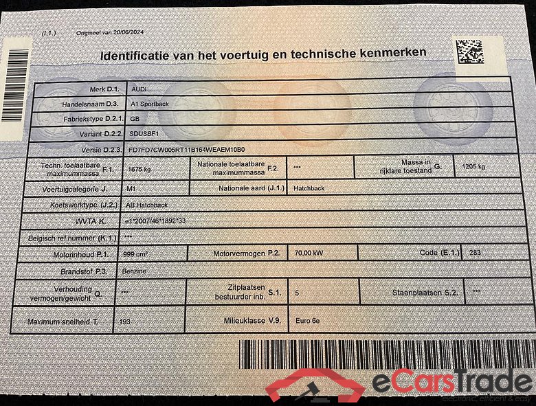 AUDI A1 Sportback Audi A1 Sportback Business Edition Attraction 25 TFSI  70(95) kW(ch) S tronic #3