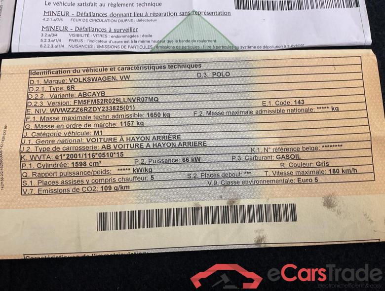 VOLKSWAGEN Polo Polo Trendline 1.6 l TDI 66 kW (90 PS) 5-speed #3