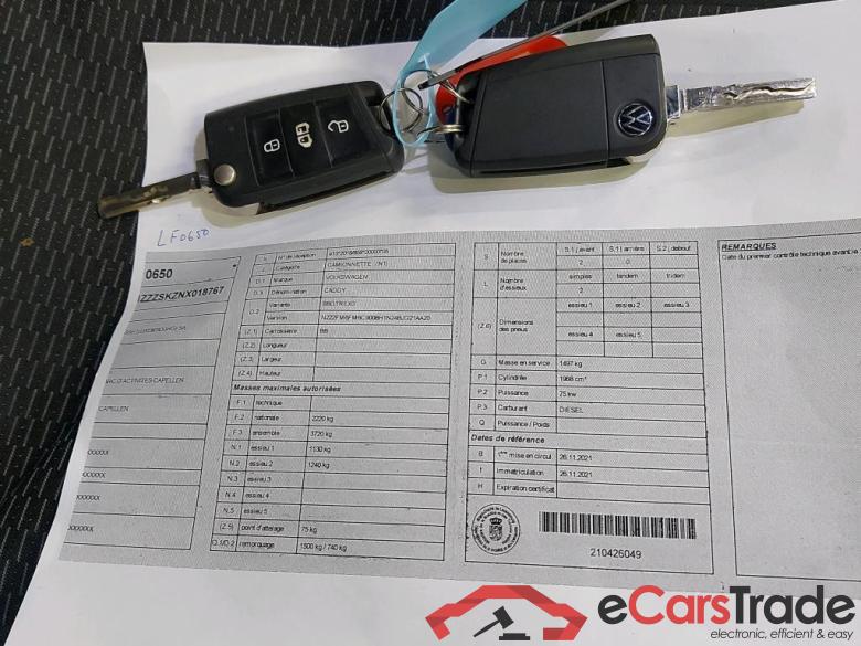 VOLKSWAGEN - VW  CADDY TDI 102PK Cargo With Manual Airco & Safety Pack #4