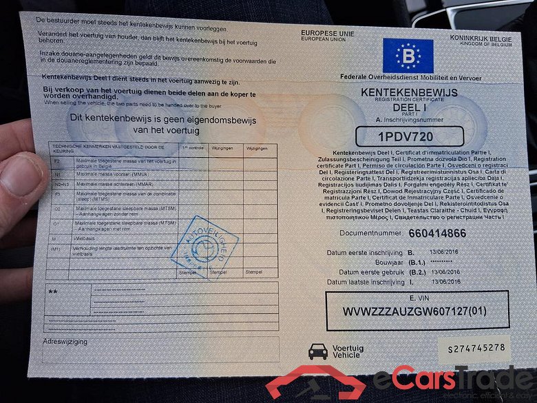 VOLKSWAGEN Golf Sportsvan Golf Sportsvan Highline BM Techn.       1.2 l TSI 81 kW (110 PS)                7-speed dual-clutch transmission DSG #6