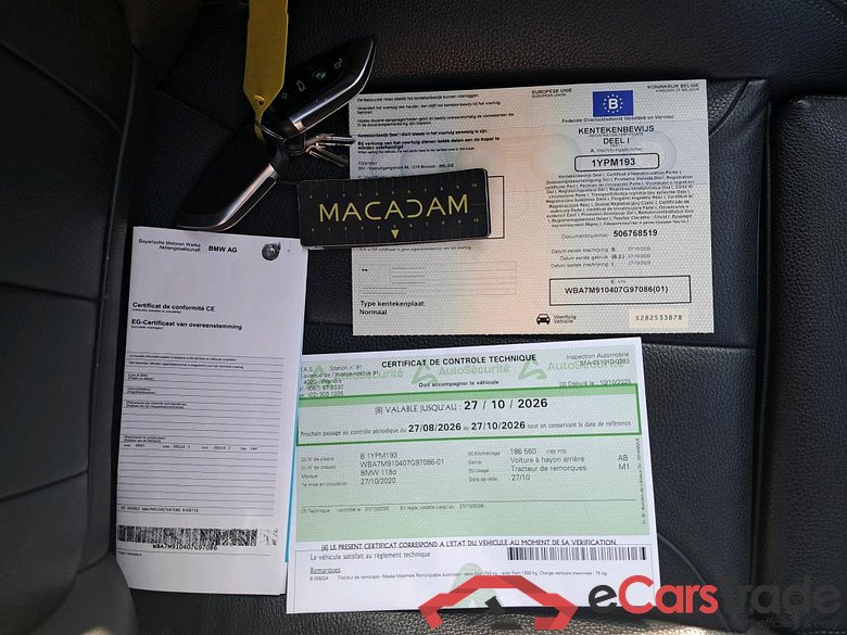 BMW - BMW 1 HATCH 118dA 150PK Sport With Dakota Leather & Heated Steering Wheel & Cruise Control & Removable Trailer Hook & PDC Front & Rear #4