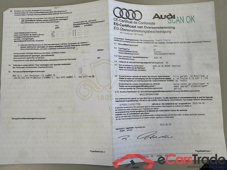 AUDI A3 Sportback Audi A3 Sportback 1.6 TDI 102 g 77(105) kW(PS) 5-speed #5