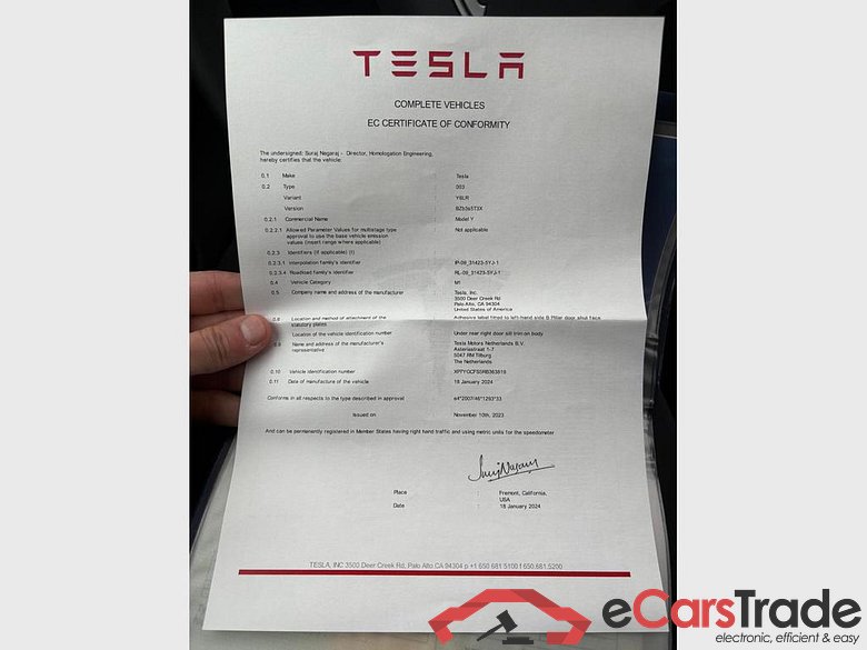 TESLA Model Y Model Y 72.5 kWh Dual Motor Performance (377 kW) #6