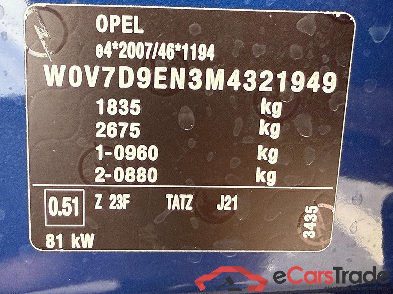 Crossland X / Crossland Edition 1.5 81KW MT6 E6d #5