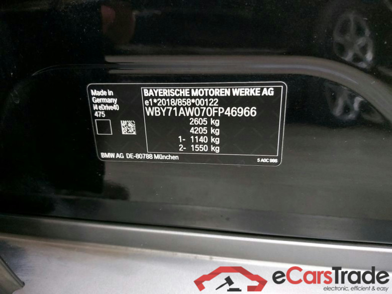 BMW I - BMW I4 eDrive40 340PK With Climatic & Navigation & Driving Assistant Pack & Active Cruise Control & Comfort Access & Parking Assistant Plus & Power Foldable Trailer Hook * ELECTRIC * #6