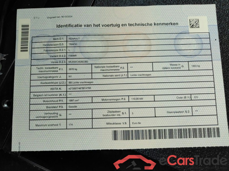 Renault Trafic L2H1 dCi 150 EDC Confort 2.9T 4d !!! damaged car !! #3