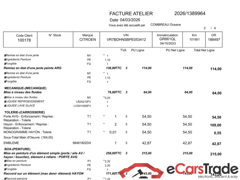C4 X Feel Pack 1.2 PureTech 130CV BVA8 6E / PRÊT A VENDRE #3